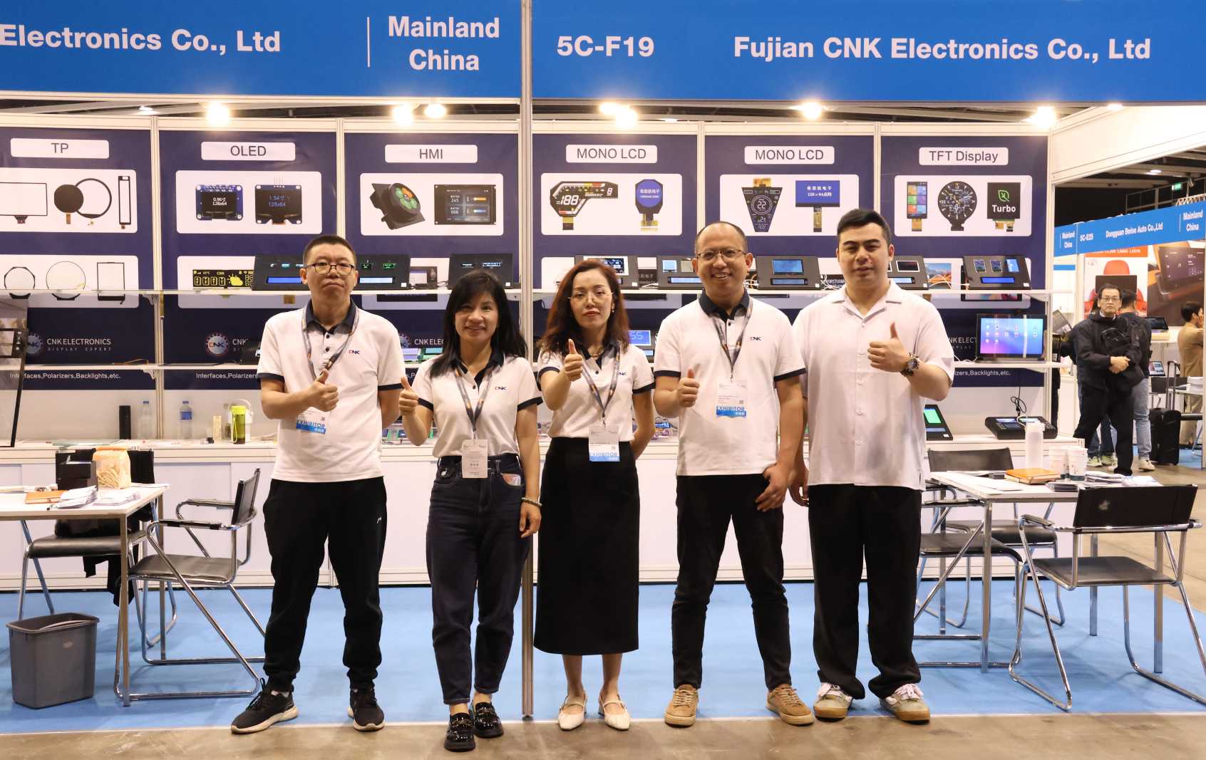 CNK Electronics visar upp innovativa displaytekniker på 2025 Hong Kong Spring Electronics Fair